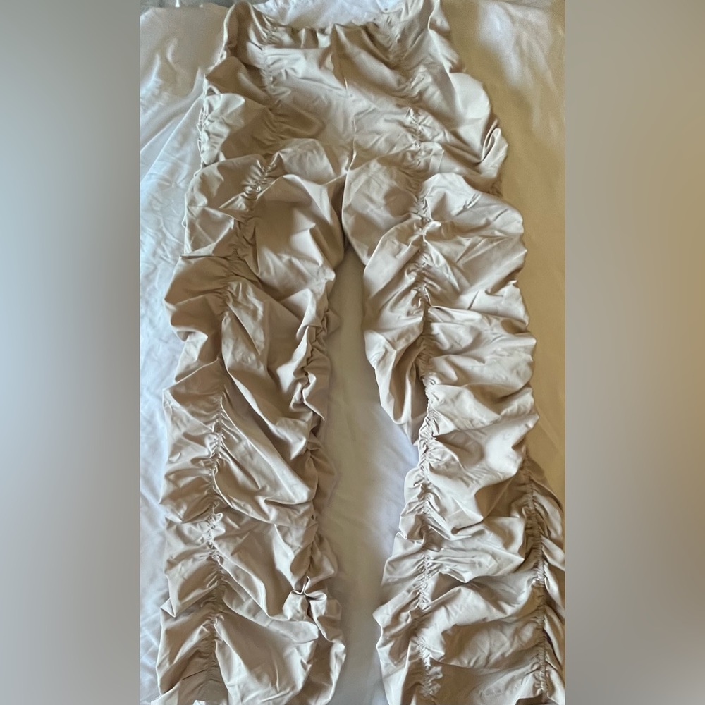 Gorpcore Low Rise Drawstring Waist Ruched Pants - Picture 2 of 3